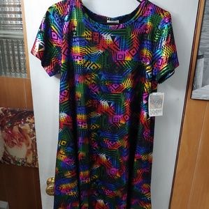 Elegant Rainbow Lularoe Small Carly